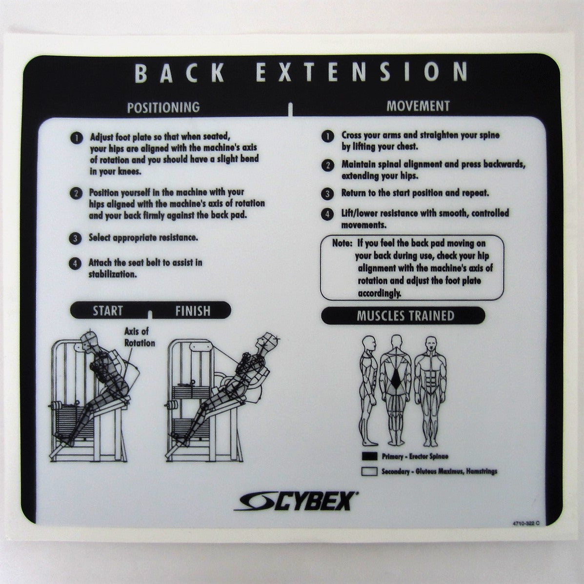 Cybex vr3 best sale back extension